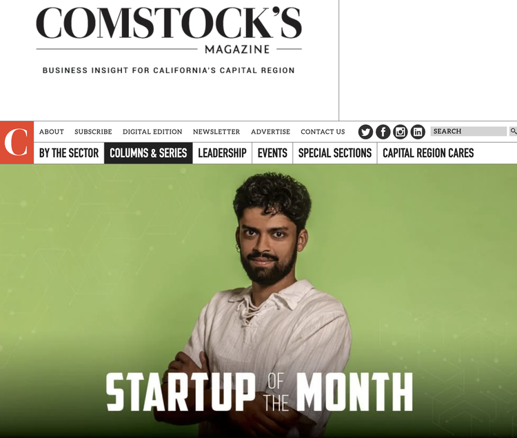 Comstock's Magazine — Startup of the Month