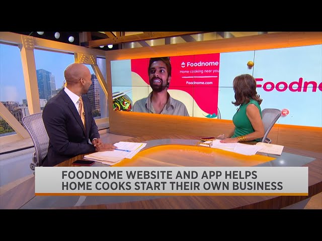 Spectrum News 1 live studio interview about Foodnome